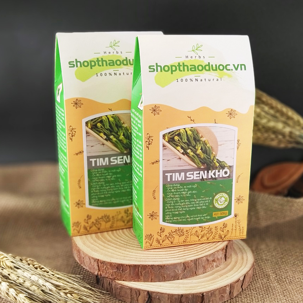 Combo 1kg tim sen khô - giúp chữa mất ngủ tốt, ổn định nhịp tim, cao huyết áp, thanh nhiệt, giải độc
