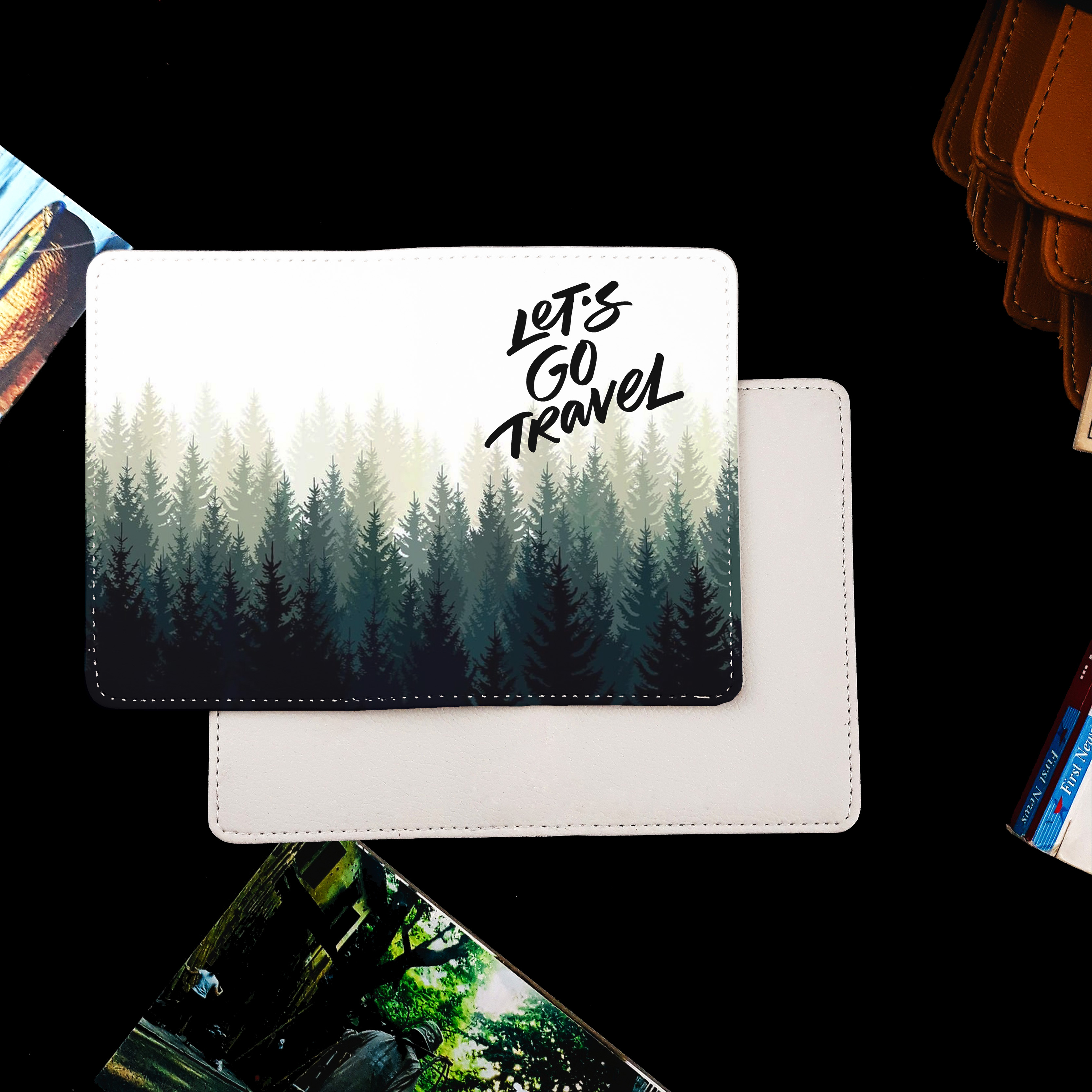 Ví Passport Du Lịch LET'S GO TRAVEL - Bao Da Hộ Chiếu Độc Đáo - PPT029