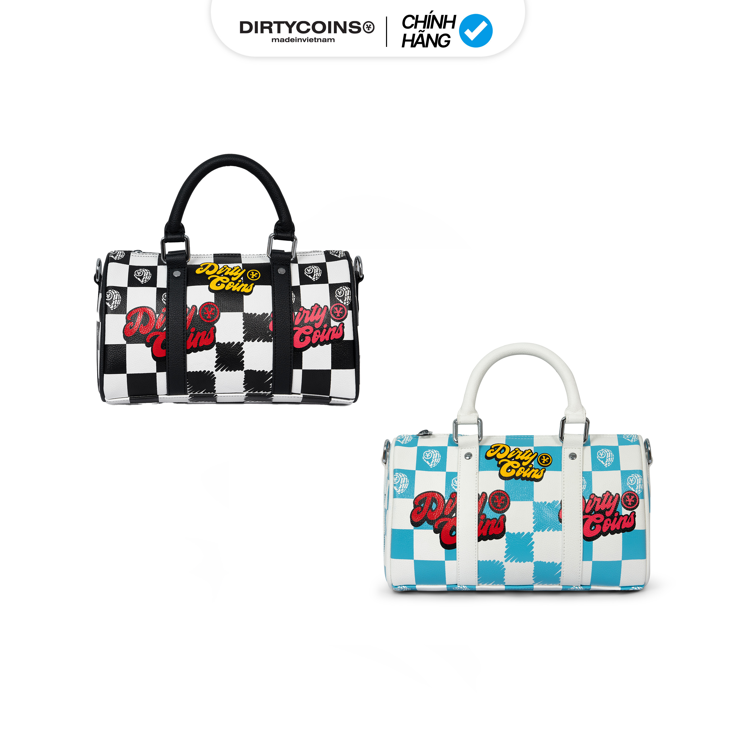 Túi DirtyCoins Checkerboard Print Mini Bowler Bag