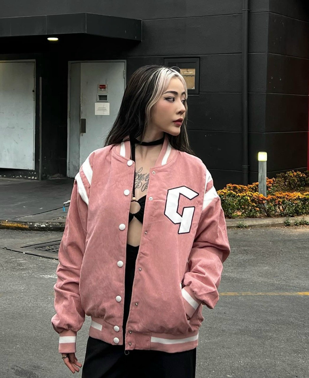 Áo Khoác Nhung Tăm Form Rộng Jacket Varsity, Áo Bomber Nhung Gân GONZ 1 lớp form rộng ulzzang, áo khoác Nhung nam nữ cực đẹp, Áo Khoác Form Rộng Nhung Tăm Jacket Varsity FunFace Gonz 