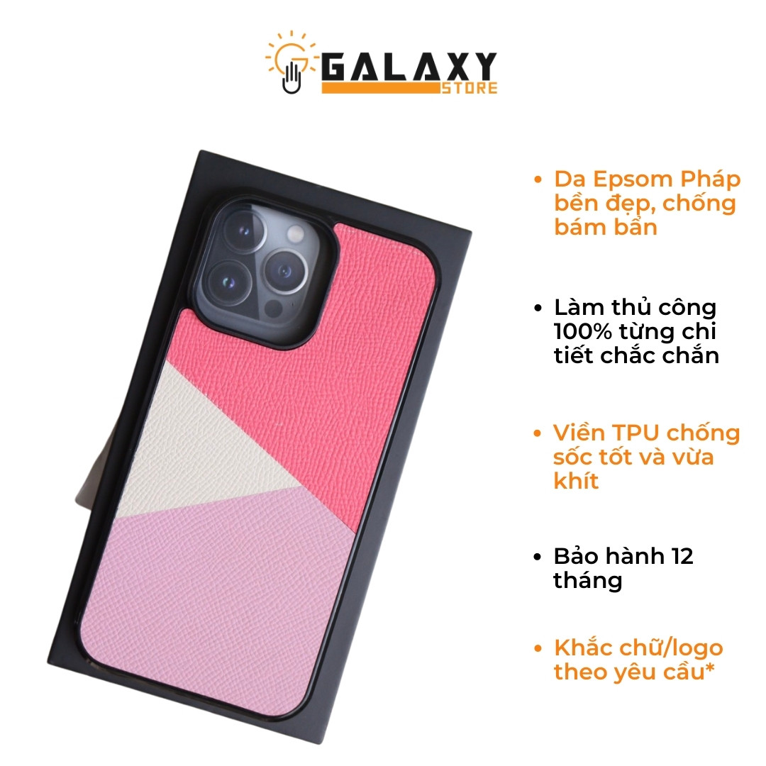Ốp Lưng Da Thủ Công Cao Cấp Galaxy GOD12 cho iPhone 14 Promax 13 Promax Đủ Các Dòng - Hàng Chính Hãng