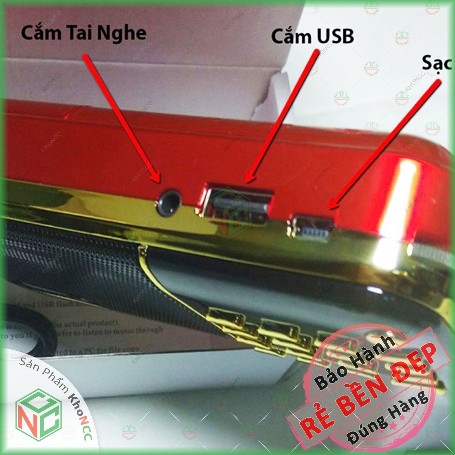 (Lạc Quan) Loa Máy Nghe Pháp KhoNCC Hàng Chính Hãng - Kinh Phật, Thánh Ca, Bài Giảng, Có Thể Dùng Thẻ Nhớ, USB, Đài FM - KLM-LPCR836S