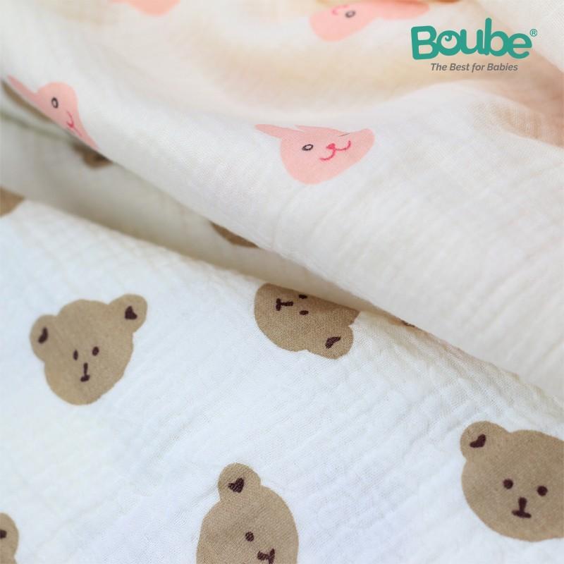 Khăn sữa cho bé sơ sinh và trẻ nhỏ Boube, quà tặng kèm tri ân khách hàng - Cotton tự nhiên, hút ẩm tốt, an toàn cho bé