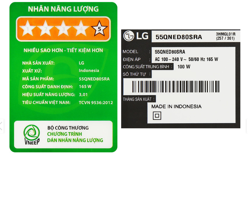 Smart Tivi QNED LG 4K 55 inch 55QNED80SRA - Hàng Chính Hãng - Chỉ Giao Hà Nội