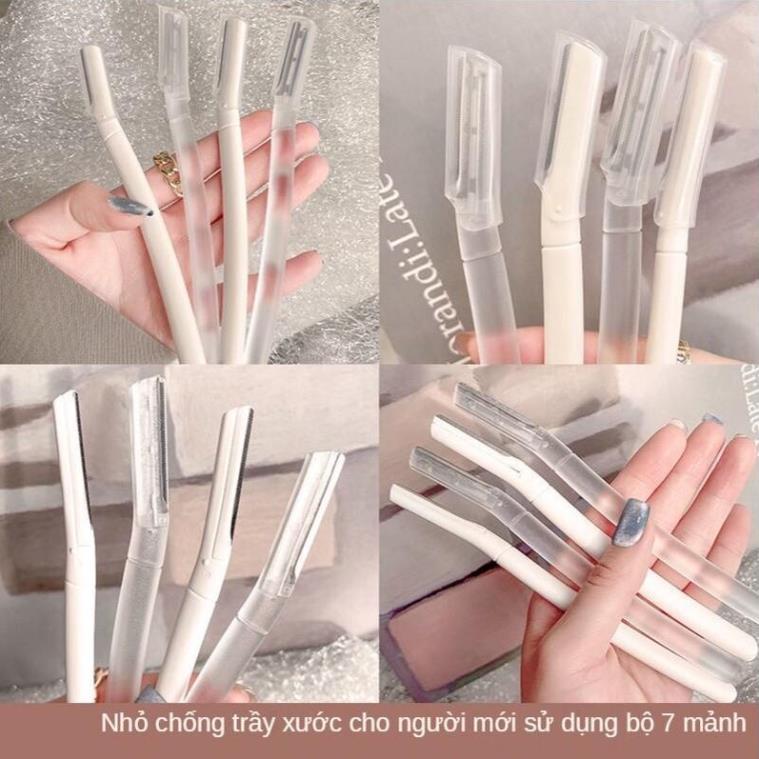 Set 3 dao cạo lông mày trong suốt an toàn dành cho người mới bắt đầu