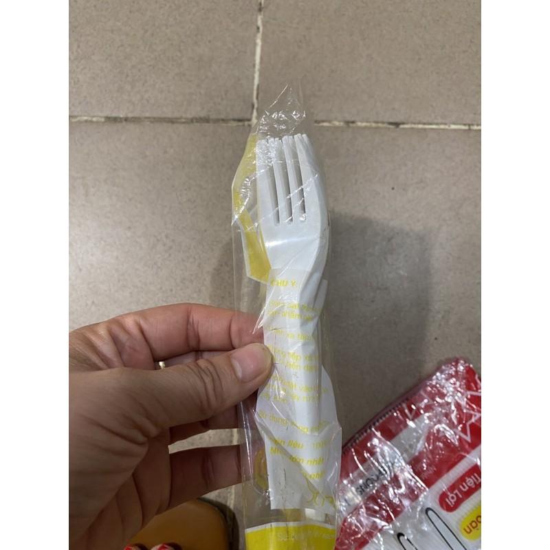 Thìa nhựa, dĩa nhựa dùng 1 lần túi 50 cái