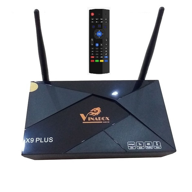 [Tặng chuột bay Km8000V] Android Tv Box Vinabox X9 PLUS - Hàng chính hãng