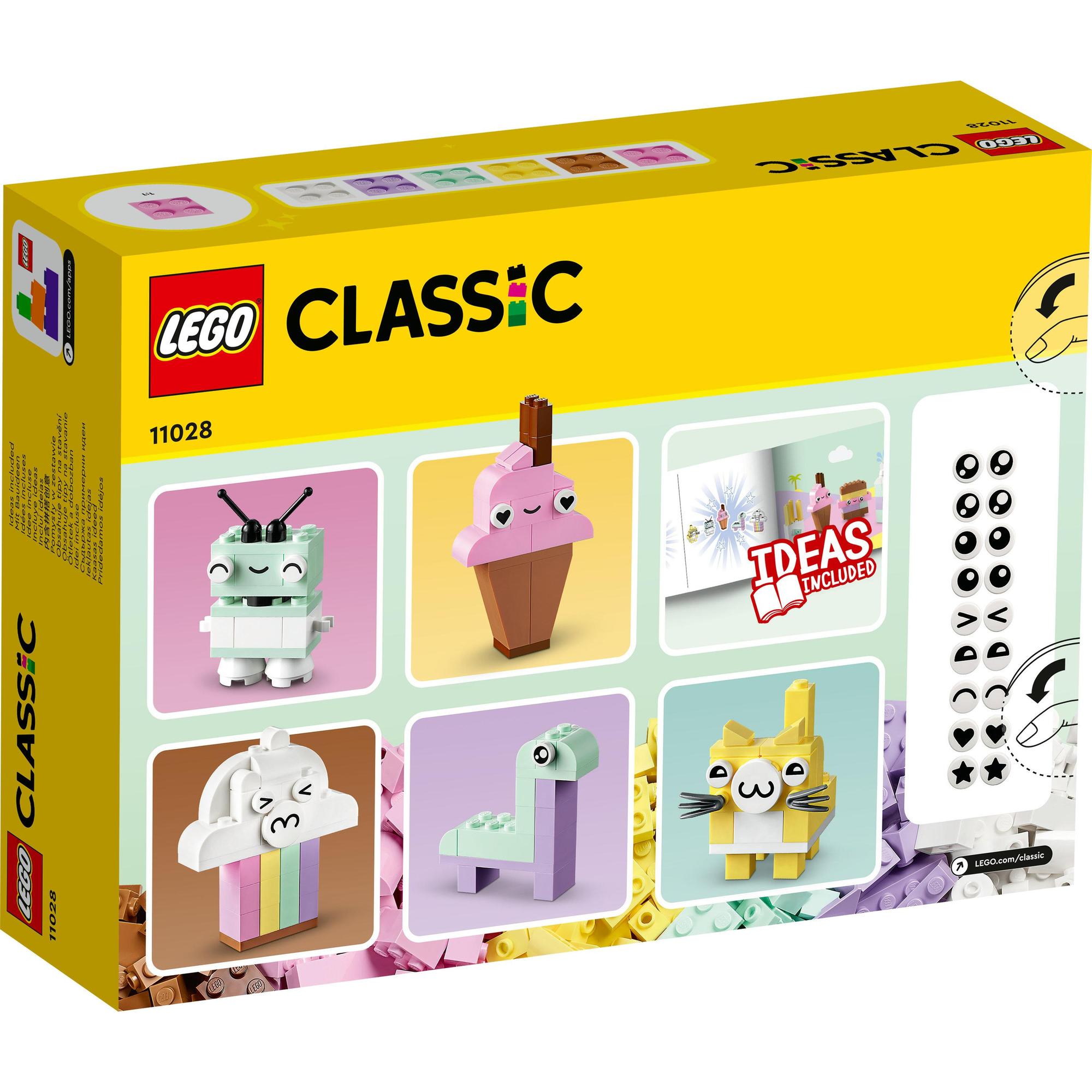 LEGO Classic 11028 Bộ Gạch Sáng Tạo Pastel Dễ Thương (333 chi tiết)