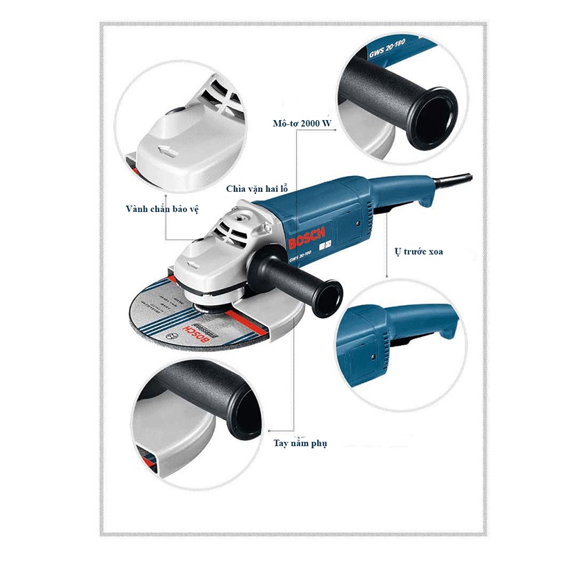 Máy Mài Góc Bosch GWS 2000-180 (Aqua)