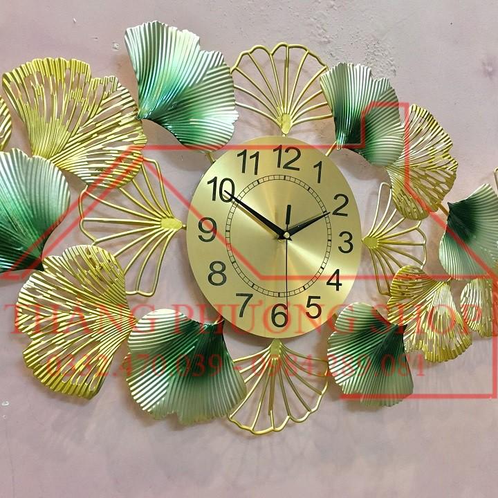 Đồng Hồ Treo Tường Hình Lá Sen TP-001G