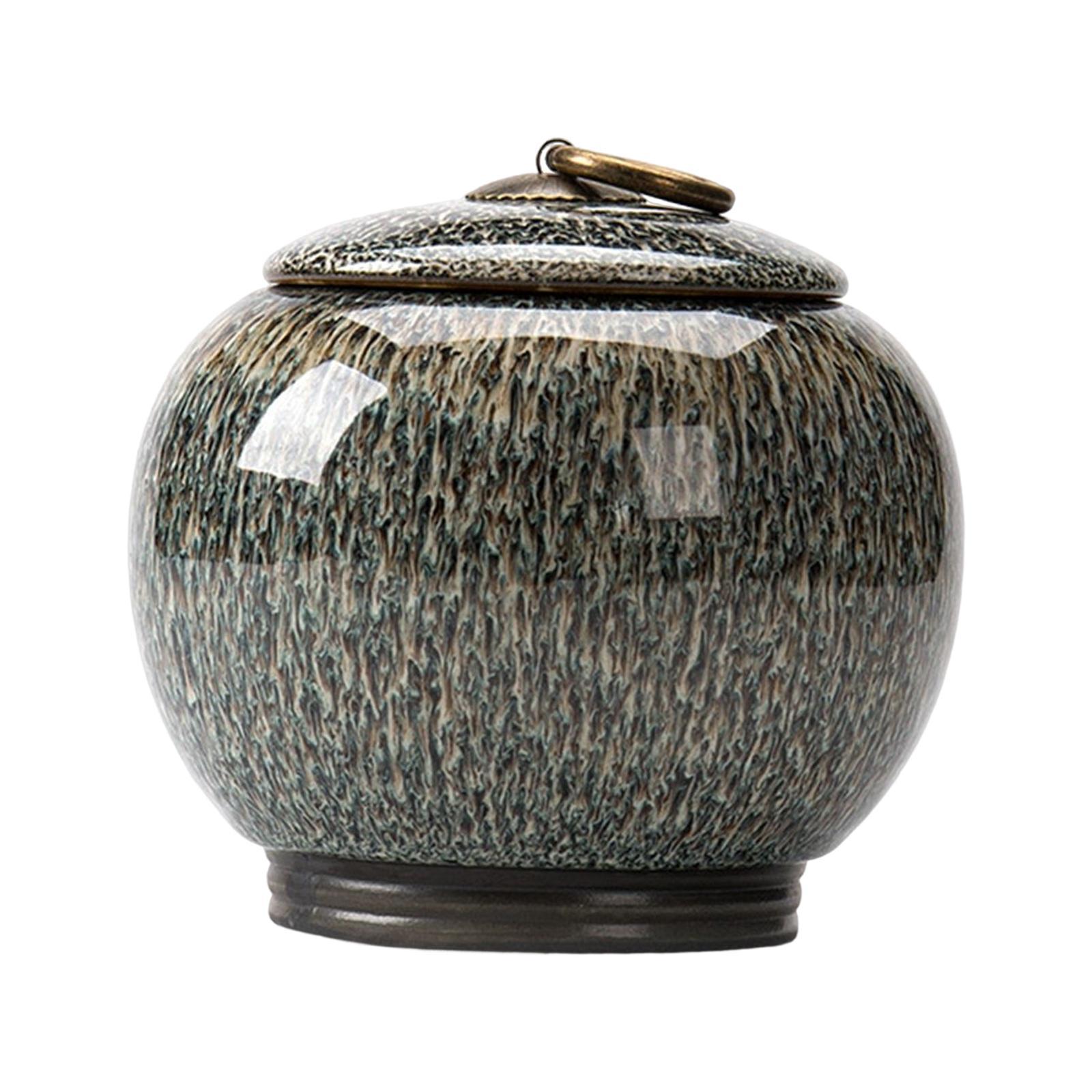 Ceramic Ginger Jar Caddy Bud Vase Food Storage Jar for Flour Sugar Rice