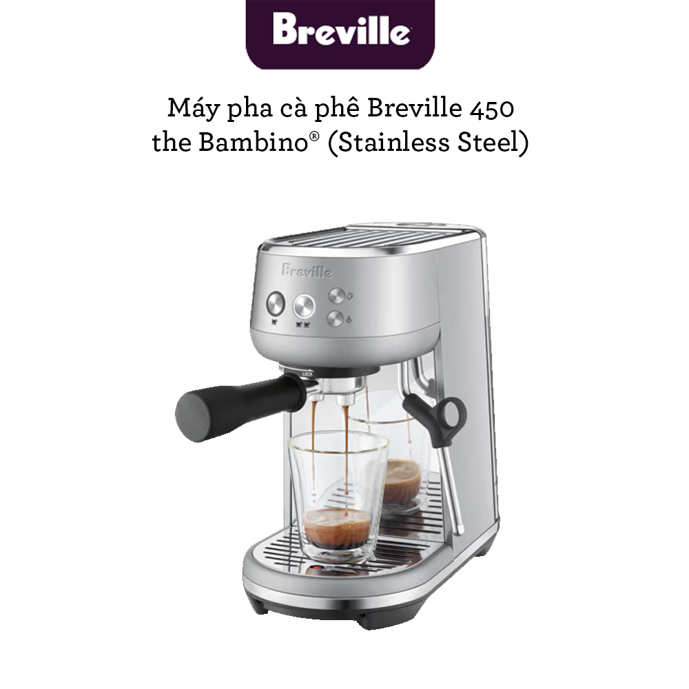 Máy pha cà phê Breville the Bambino BES 450 BSS - Hàng chính hãng