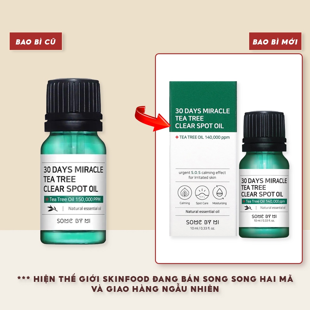 Tinh Dầu Tràm Trà Some By Mi 30 Days Miracle Tea Tree Clear Spot Oil 10ml