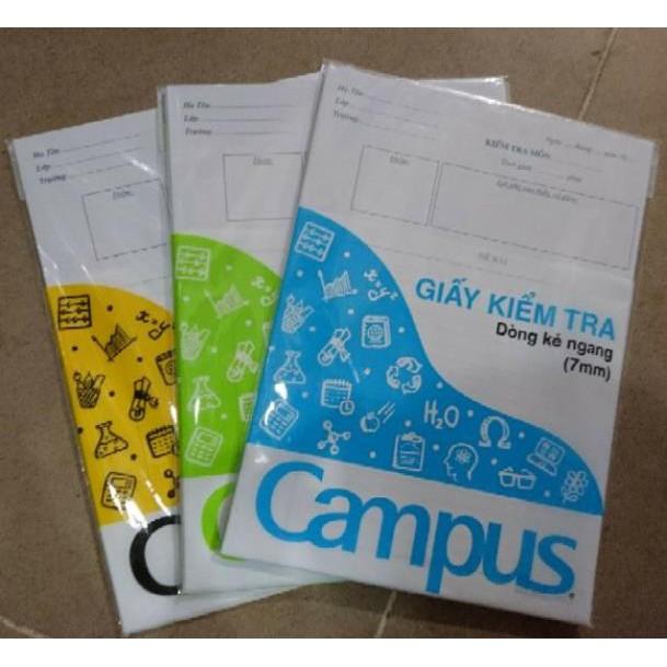 Giấy kiểm tra cấp 2 campus các loại