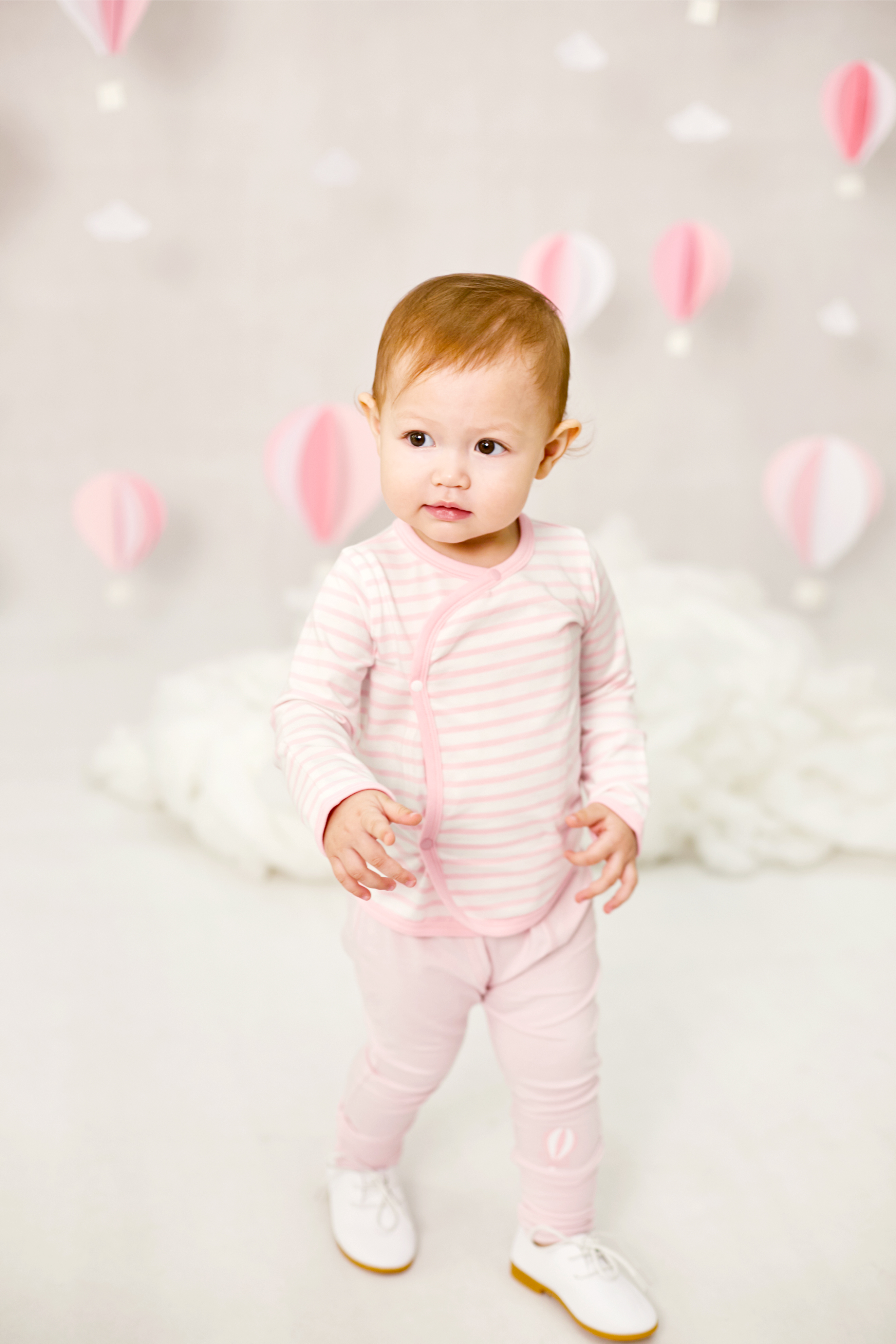 Bộ WOW dài tay cài lệch bé trai bé gái 0 - 12 tháng vải cotton áo sọc WSETPNT1-1166 | OETEO Love From Above