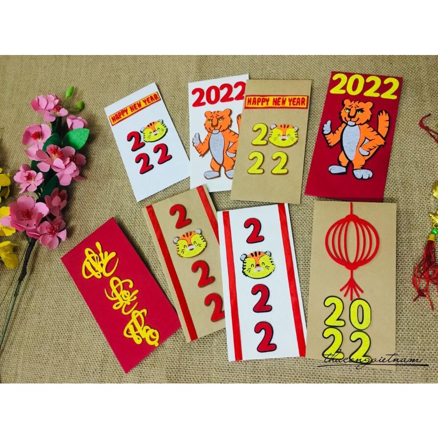 Set 2 bao lì xì vải nỉ hanmade