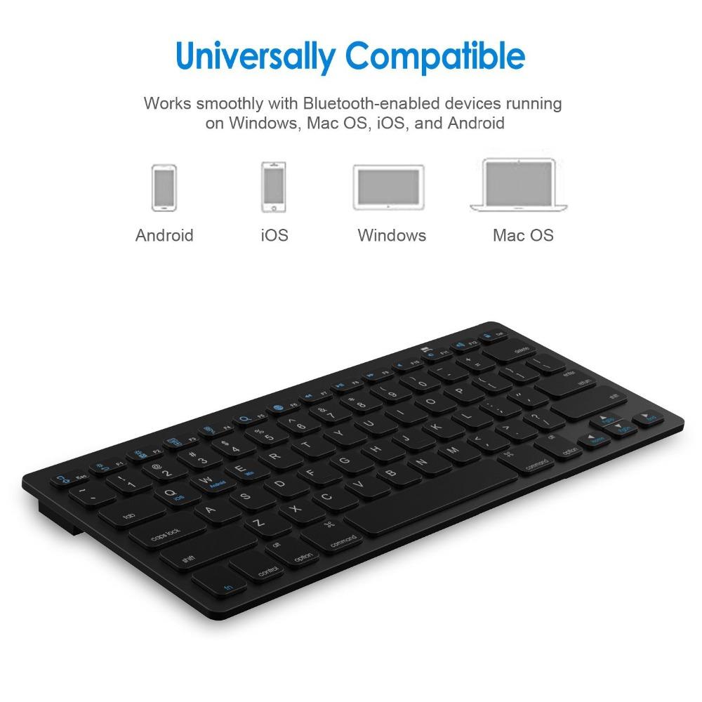 Bàn Phím Bluetooth Cho Xiaomi Mac Macbook Air Pro Cho Win10 Laptop Máy Tính PC Siêu Mỏng Không Dây Bàn Phím Bluetooth