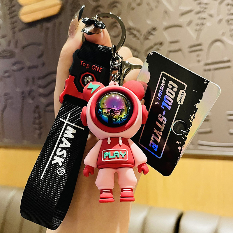 Móc khóa phi hành gia nhiều màu siêu cute, treo khóa oto, xe máy, cặp sách, túi xách, điện thoại, balo, USB bền đẹp