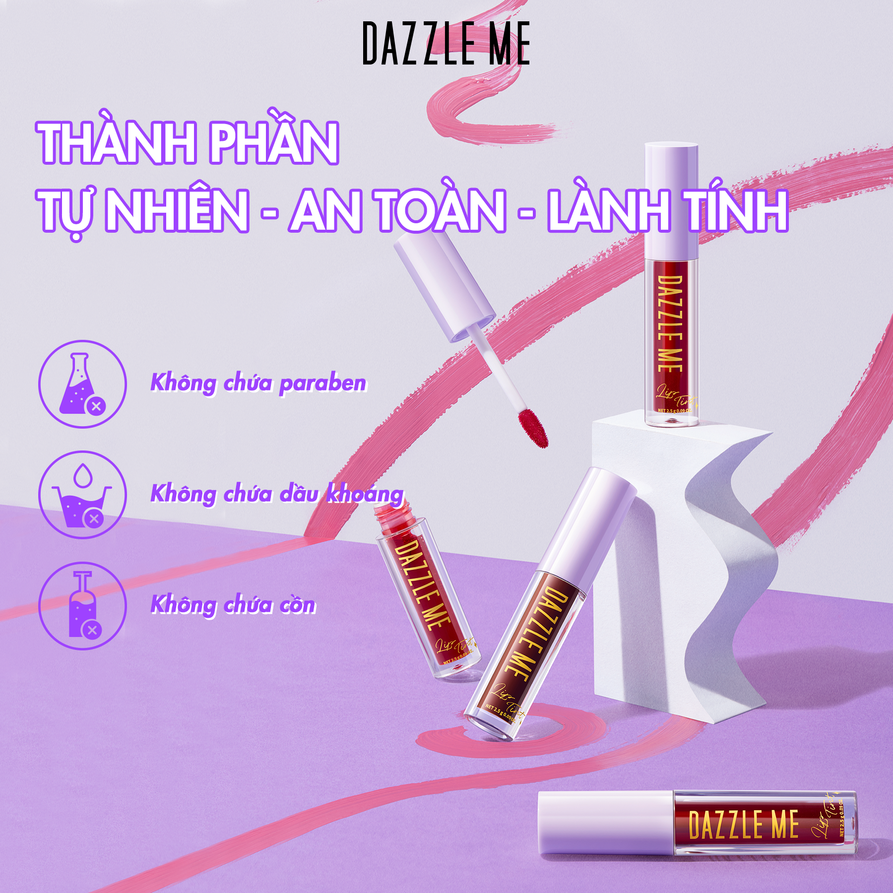 Son nước lâu trôi DAZZLE ME Ink-Licious Lip Tint