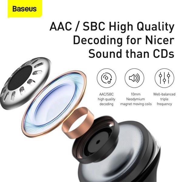 Tai nghe TWS chống ồn chủ động Baseus SIMU ANC S1 / S1 Pro True Wireless Earphone (Chống ồn chủ động, Xuyên Âm, Hi Fi) -Hàng Chính Hãng