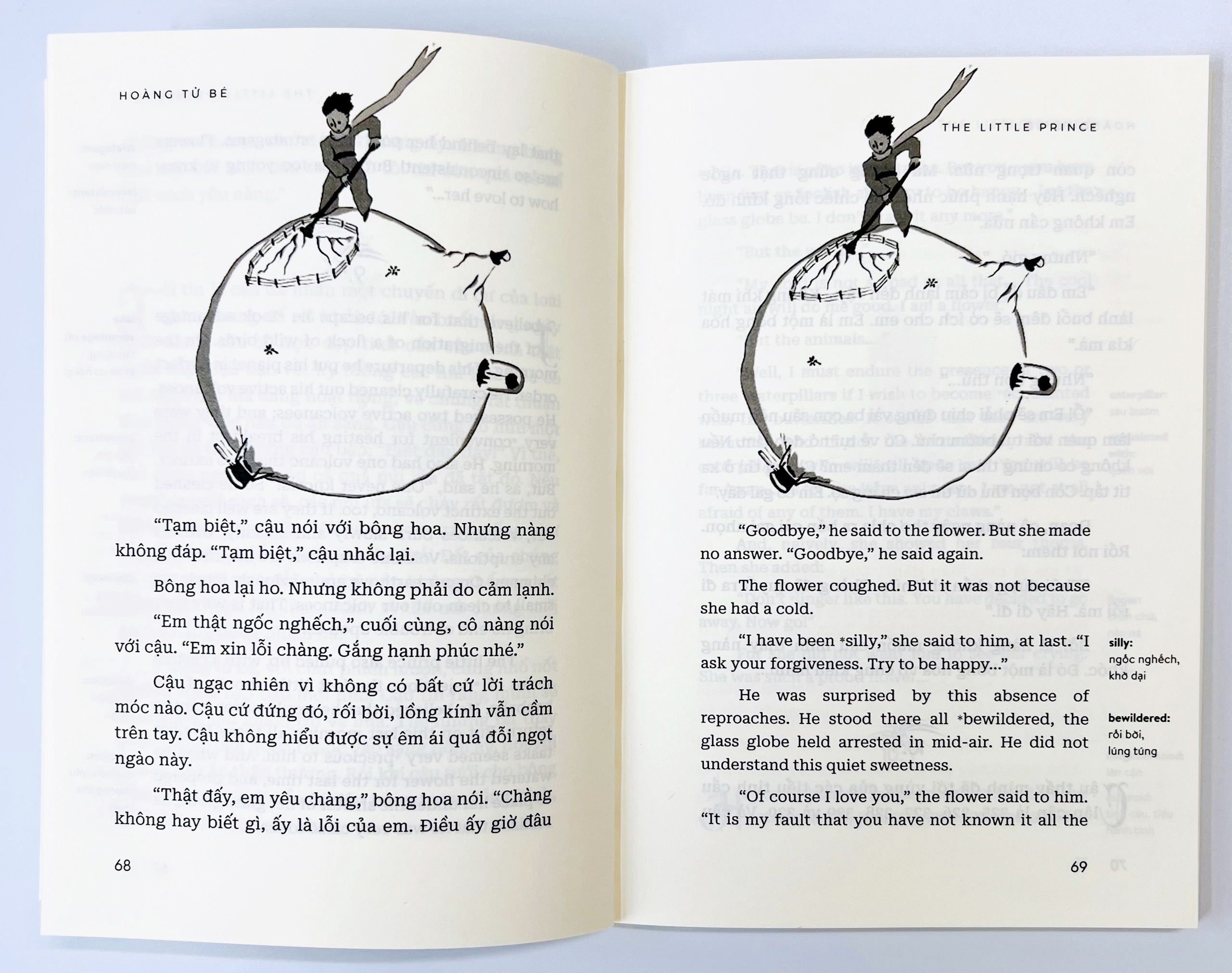 Sách Hoàng Tử Bé - The little prince bản Song Ngữ Việt - Anh (kèm file nghe + note từ mới)