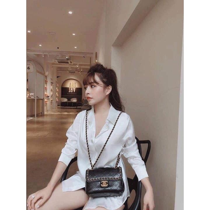 Áo sơ mi nữ công sơ thời trang SURI chất liệu lụa Latin mềm mịn mát không nhăn nhàu với 5 màu