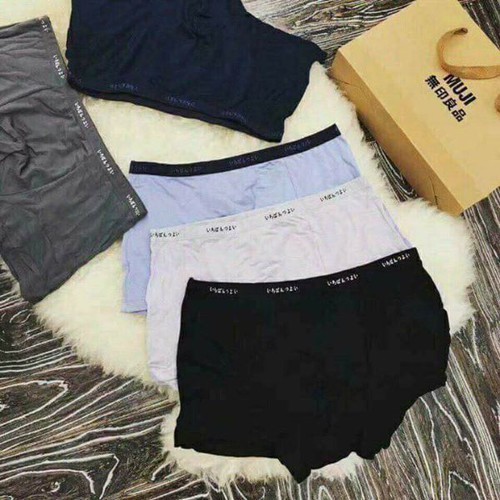 Combo 5 Quần sịp đùi xuất nhật chất liệu coton lụa 100% co giãn 4 chiều, siêu mềm, thấm hút mồ hôi tốt