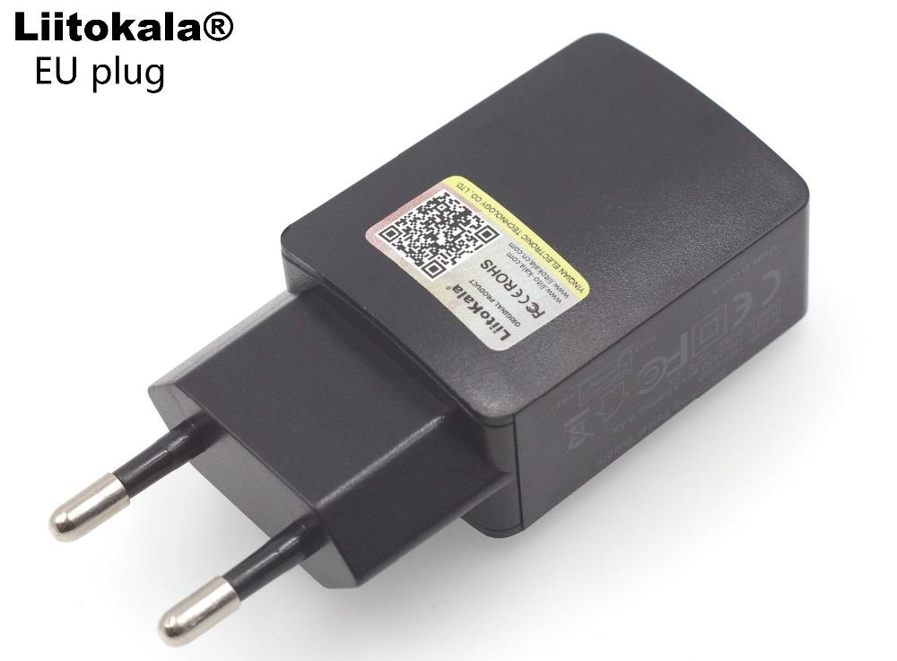 Liitokala 1A 2A USB Portable EU PLUG LII100 LII202 LII402 Bộ sạc Tiêu chuẩn ổ cắm phổ quát: EU plug