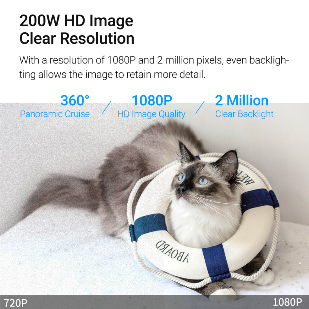 XIAOMI Camera Thông Minh Xiaovv Q1 1080P Độ Phân Giải 200W HD 360 Độ° Thiết Bị Giám Sát Giọng Nói Liên Lạc Bằng Giọng Nói Với Ứng