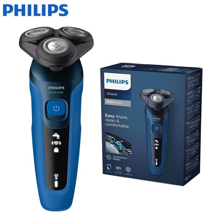 Máy cạo râu khô và ướt Philips S5466/03, pin Li-ion, thời gian sử dụng 17 lần cạo ( 50 phút) - Hàng chính hãng, bảo hành 24 tháng