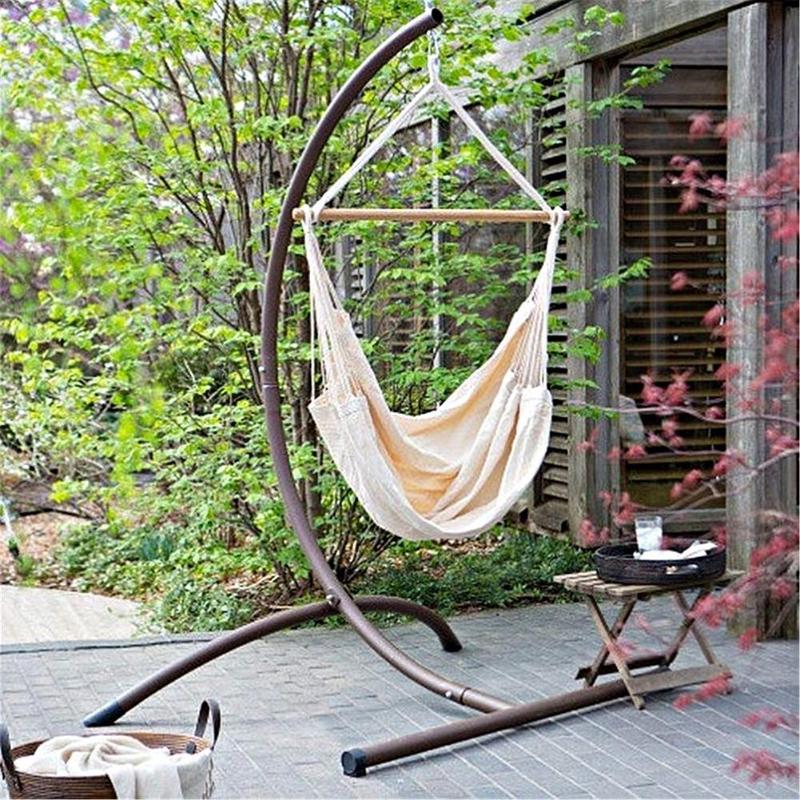 Treo Ghế Võng Di Động Du Lịch Cắm Trại Nhà Phòng Ngủ Đầm Ngủ Ghế Lười Ốp Vườn Không Gậy