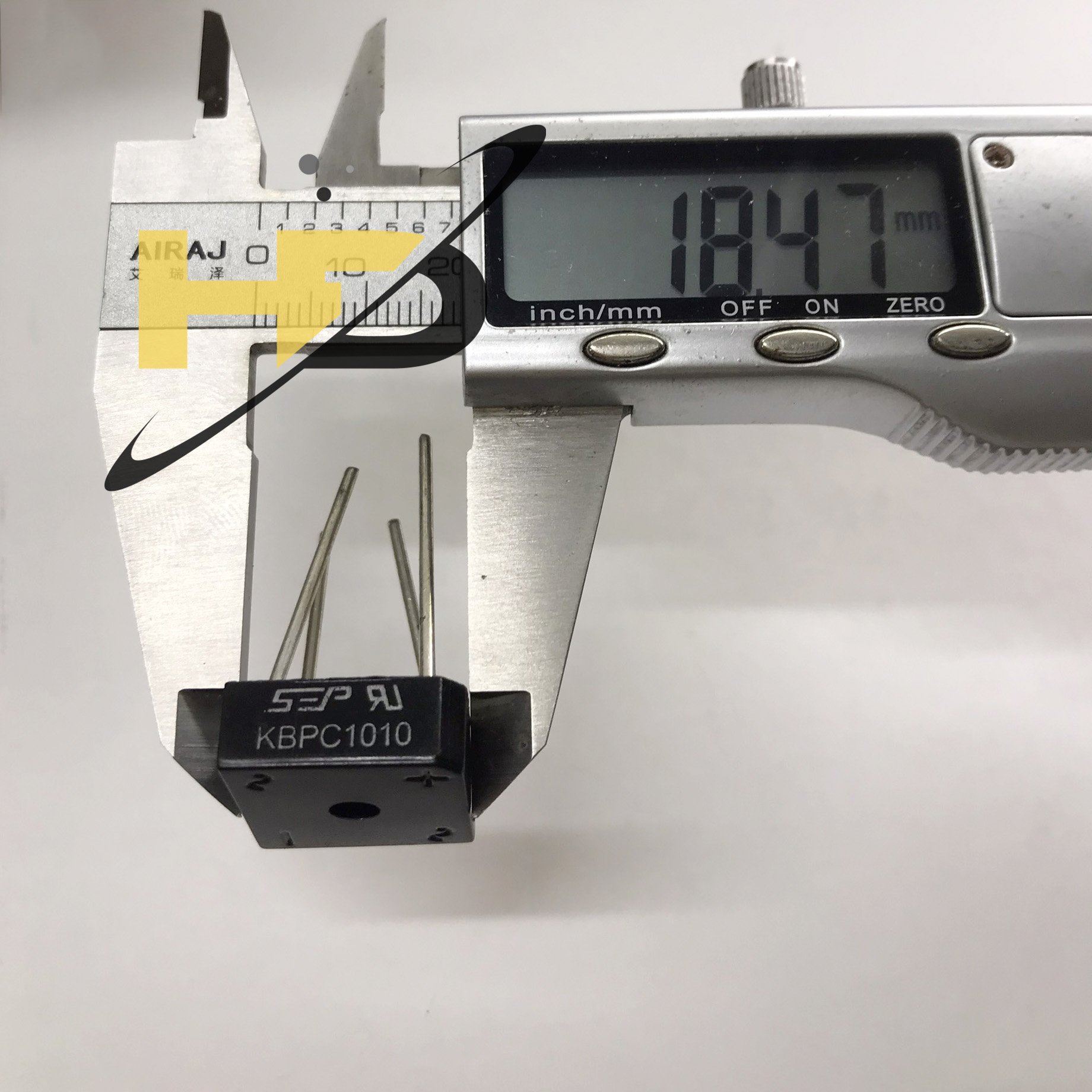 Diode Cầu Vuông KBPC1010 10A 1000V DIP-4 Mới