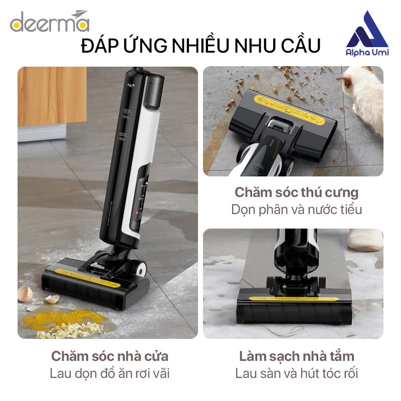 Máy Hút Bụi Lau Sàn Không Dây Đa Năng Deerma VX100 - Hàng Nhập Khẩu