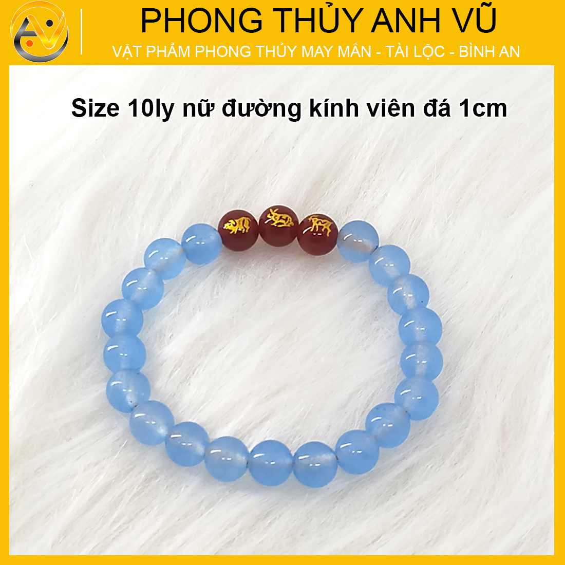 Vòng phong thủy mệnh thủy tam hợp hợi mão mùi - chất liệu đá mã não xanh tự nhiên - size 8 10ly - may mắn tài lộc - Vòng Tam Hợp Anh Vũ