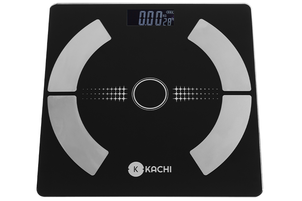 Cân điện tử bluetooth phân tích chỉ số cơ thể Kachi MK223 - Màu đen - Hàng chính hãng