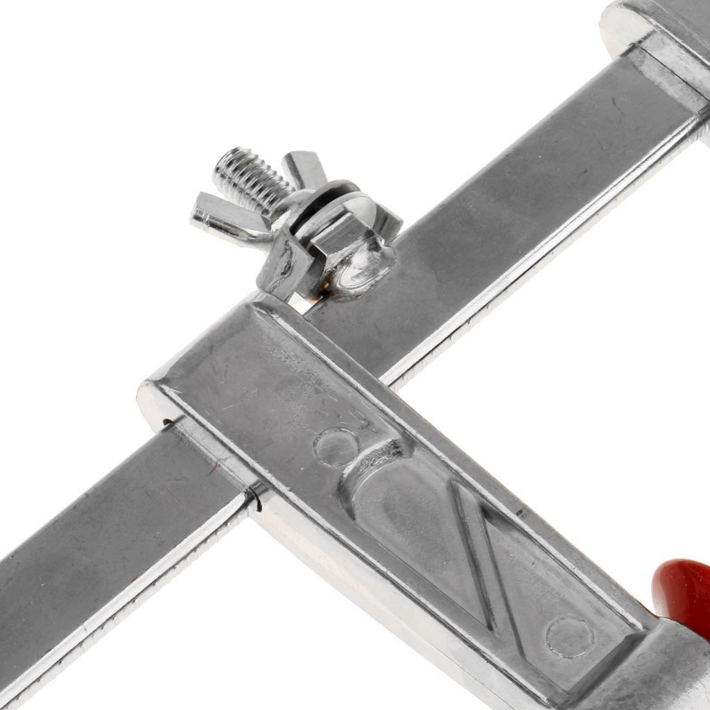 Adjustable Aluminium Alloy Raft Boat Fishing Rod Holder with Clamp Silver