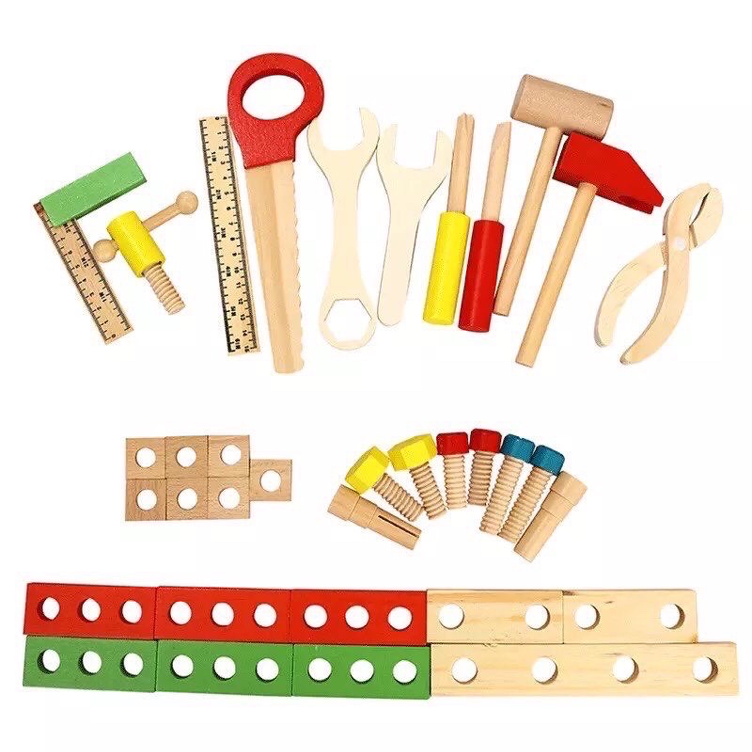 Montessori_Bộ Đồ Chơi Kỹ Thuật Vặn ốc Vít Bằng gỗ Giúp Bé Phát Triển Trí Tuệ_Cho trẻ từ 2 tuổi trở lên