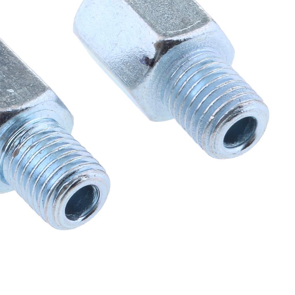 4X Scooter Mirror Adapters 2 Pcs 10mm Female to 10mm Male + 2Pcs 10mm Male to 10mm Female for Motorcycle - 10mm L-H Thread / 10mm R-R Thread