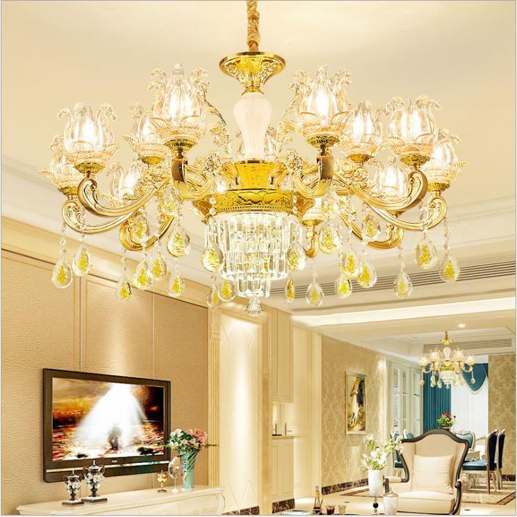 Đèn chùm AZAC kiểu dáng hiện đại trang trí nội thất sang trọng loại 15 tay - kèm bóng LED chuyên dụng.