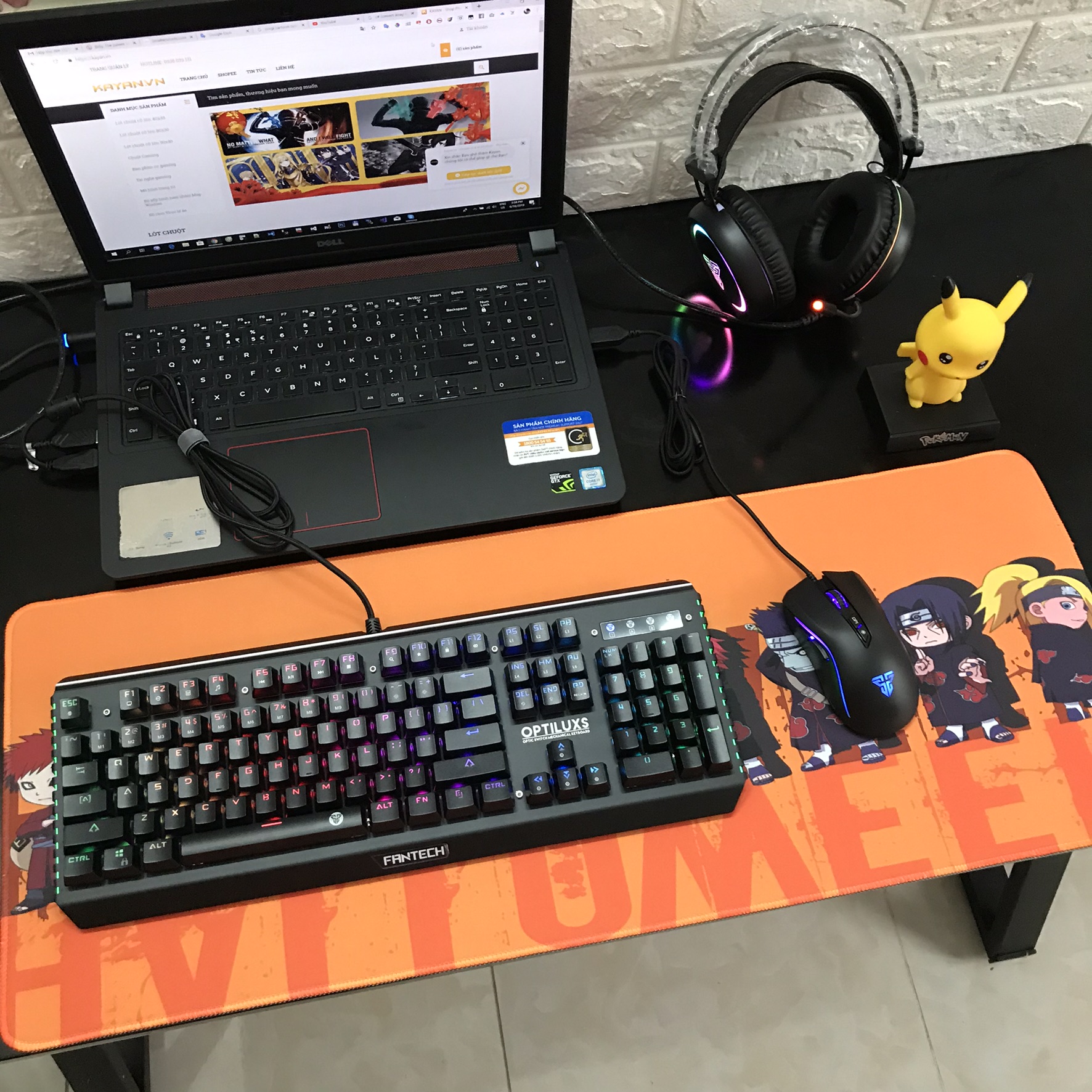 Miếng Lót Chuột, Bàn Di Chuột, mouse pad anime Naruto cỡ lớn (80x30x0.3)