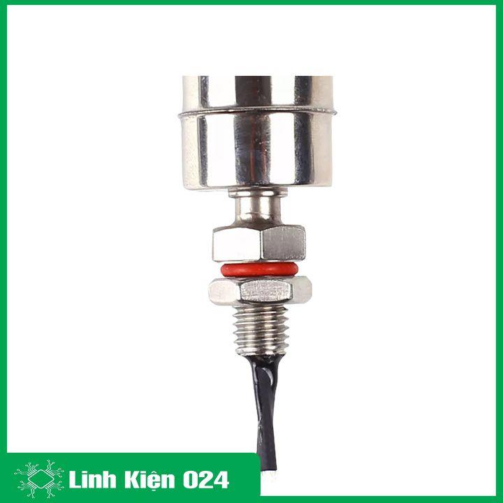 Công tắc cảm biến phao nước 2 phao thép 304 không gỉ điều chỉnh mức chất lỏng