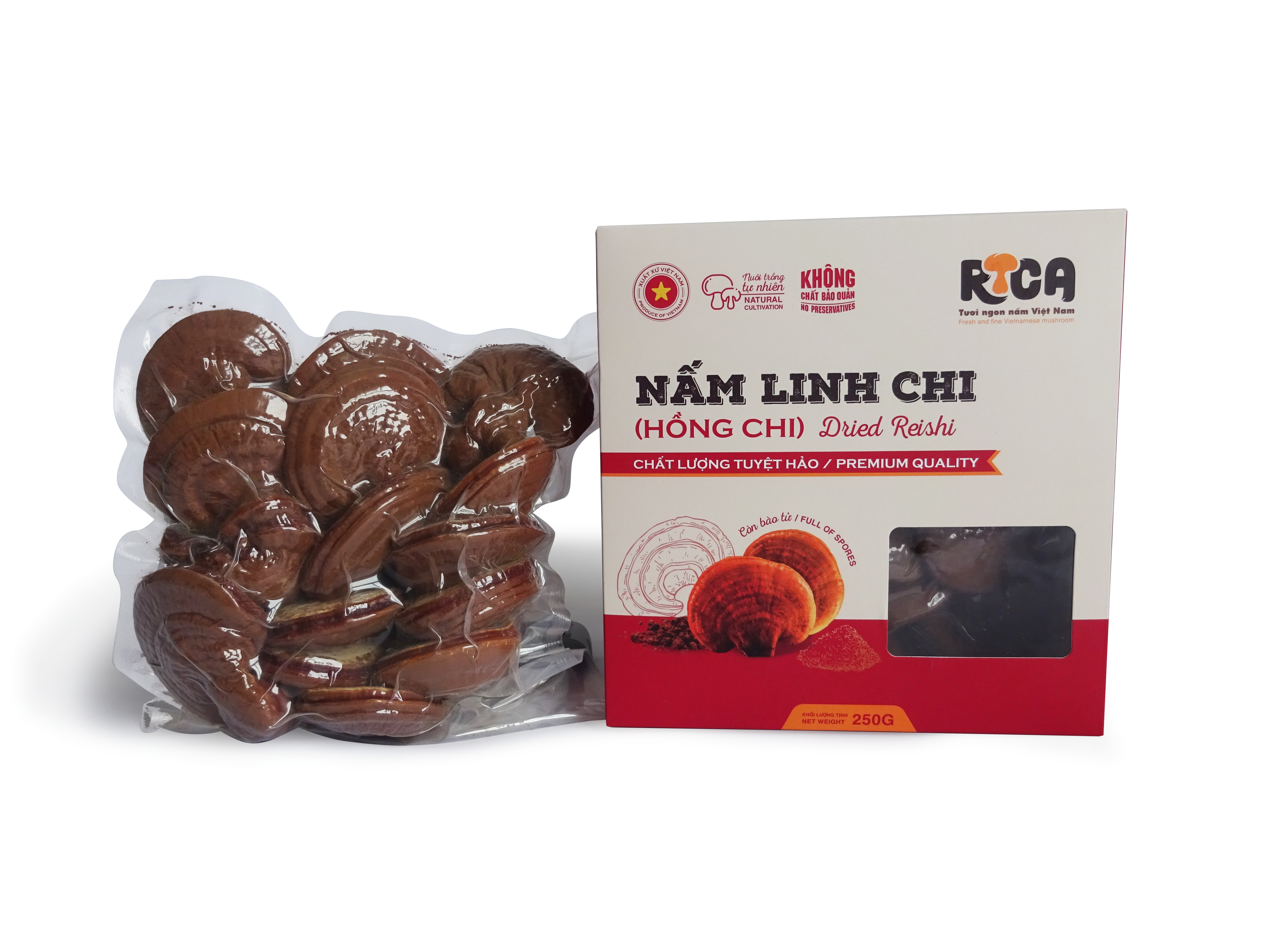 NẤM LINH CHI  RICA - Combo 3 Hộp 250g