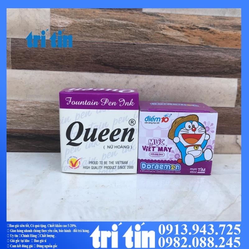 Mực Viết Máy Điểm 10 Doraemon Màu Tím - Mực Queen Tím Nữ Hoàng