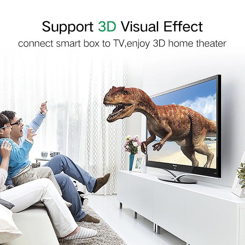 Ugreen UG40464HD101TK 5M màu Đen Cáp tín hiệu HDMI chuẩn 1.4 hỗ trợ phân giải 4K * 2K - HÀNG CHÍNH HÃNG