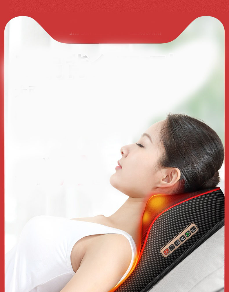 Gối massage ô tô cao cấp  , thư giãn chống mỏi lưng dễ chịu phục hồi sức khỏe AM-509