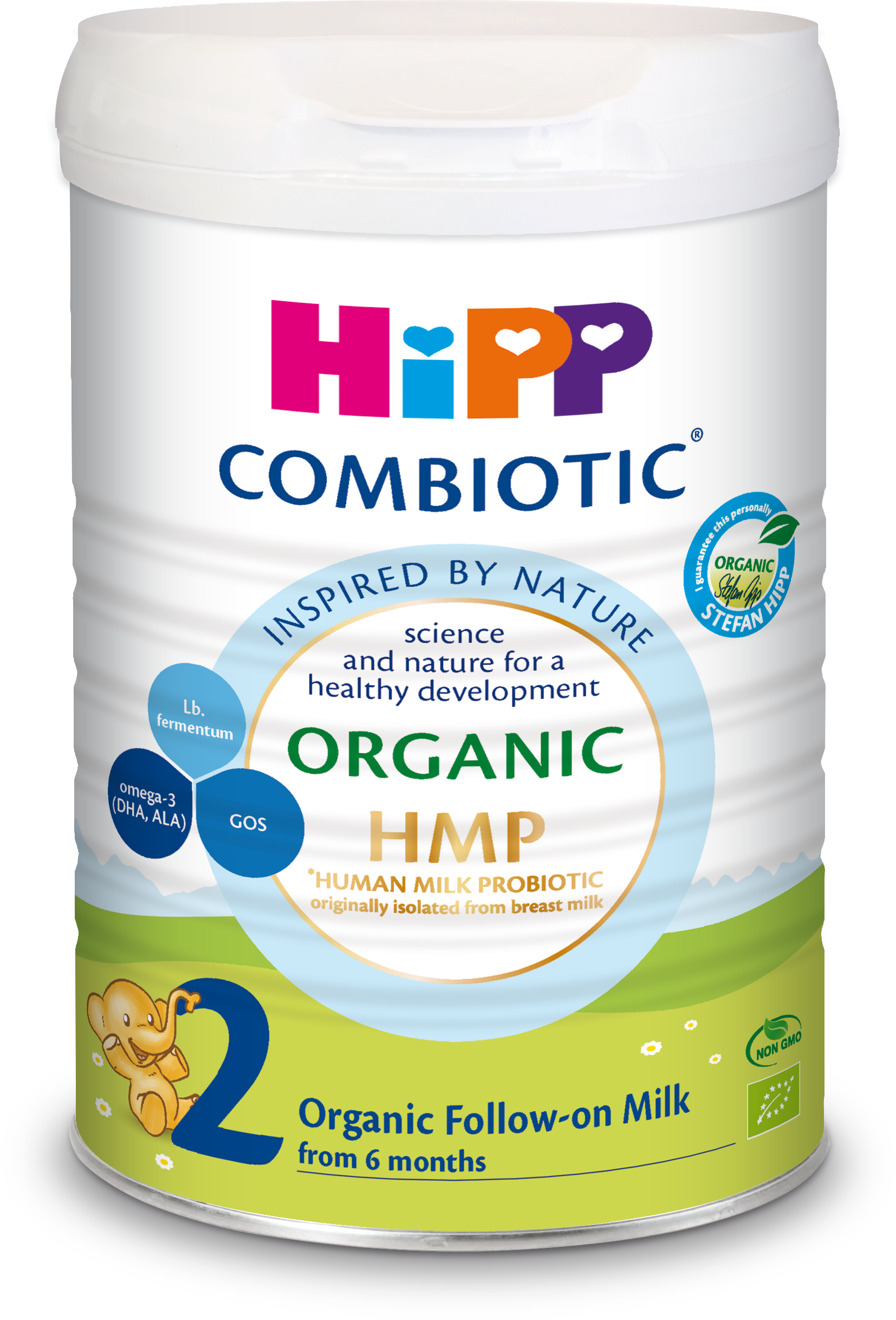 combo 4 lon Sữa bột Hipp số 2 Organic Combiotic HMP 800gr Mẫu Mới tách tem tặng 1 lon 350g