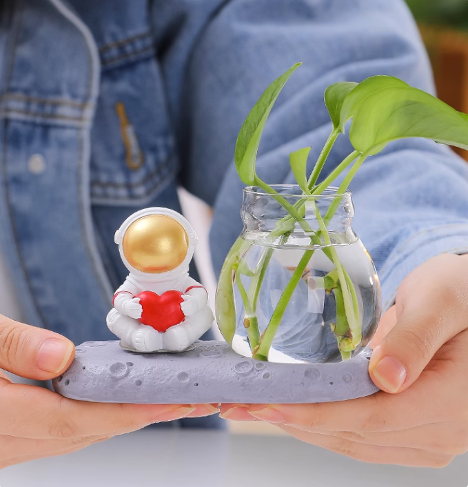 Trang trí thủy canh phi hành gia sáng tạo hàng có sẵn