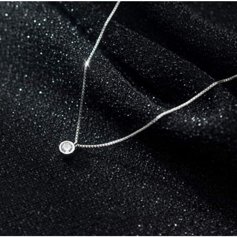 Dây chuyền bạc đính đá YN JEWELRY