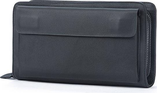 Clutch cầm tay da bò cao cấp BHM9069B Màu Đen