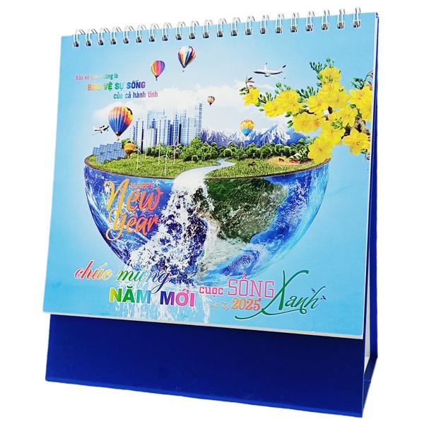 Lịch Bàn Chữ A 2025 - Cuộc Sống Xanh - NST80